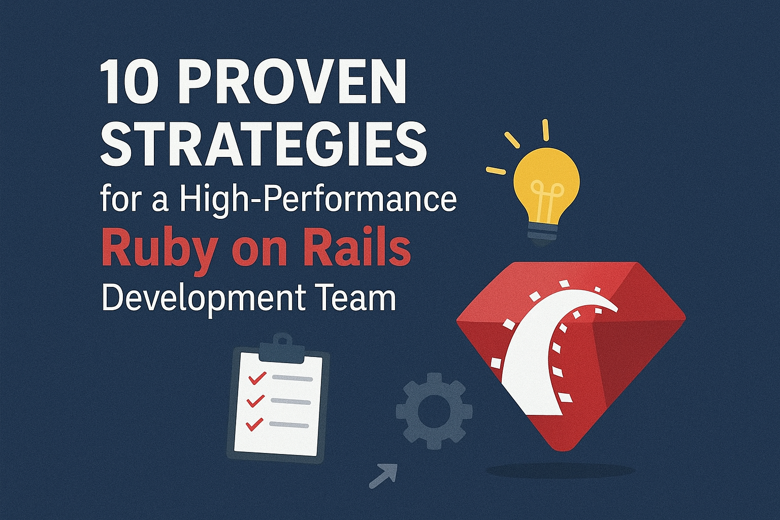 10 Proven Strategies to Build a High-Performance Ruby on Rails Development Team