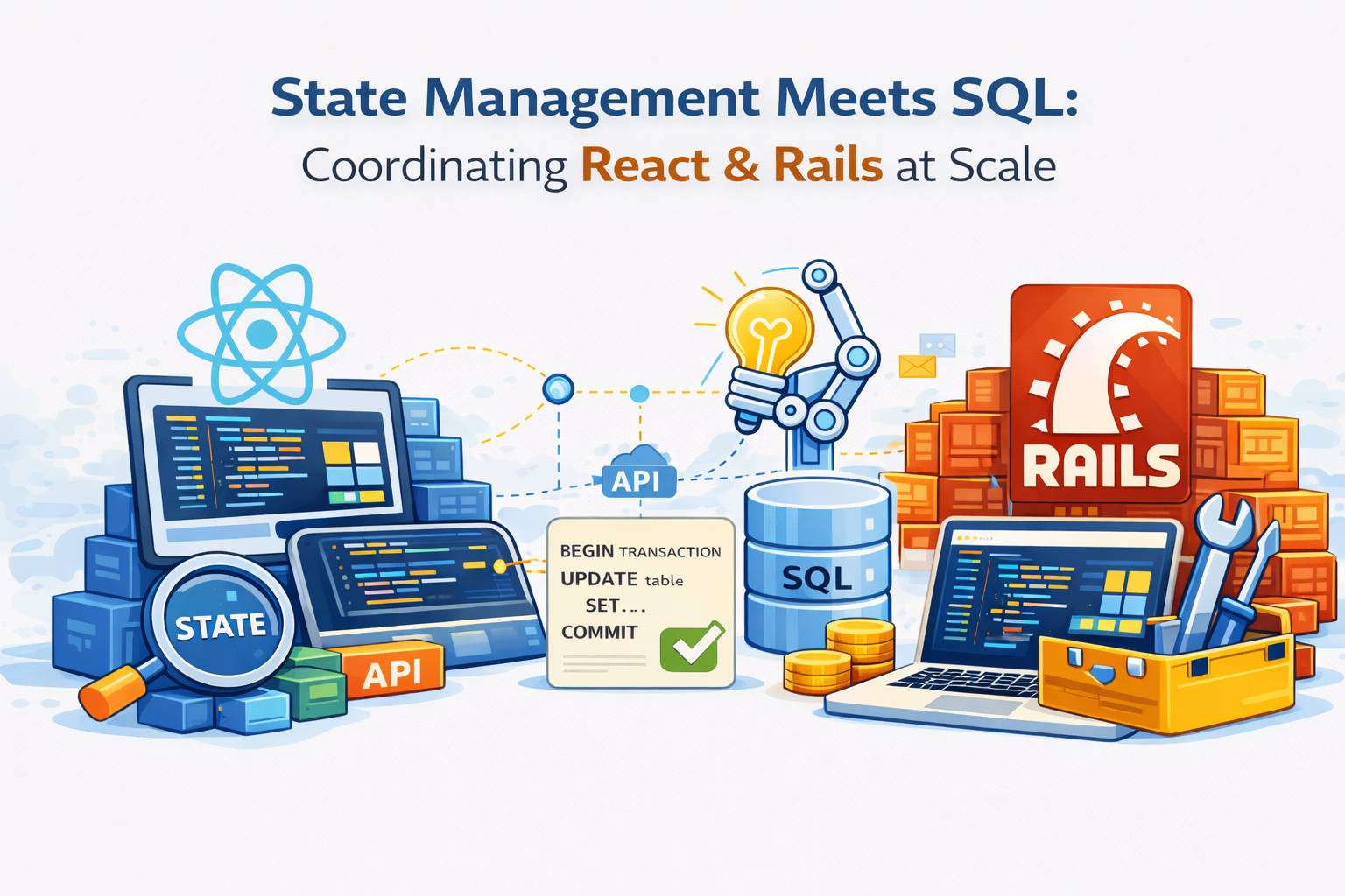 State Management Meets SQL: Coordinating React & Rails at Scale