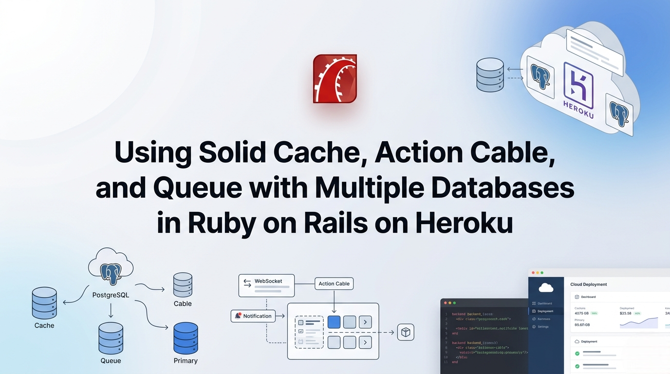 Using Solid Cache, Action Cable, and Queue with Multiple Databases in Ruby on Rails on Heroku