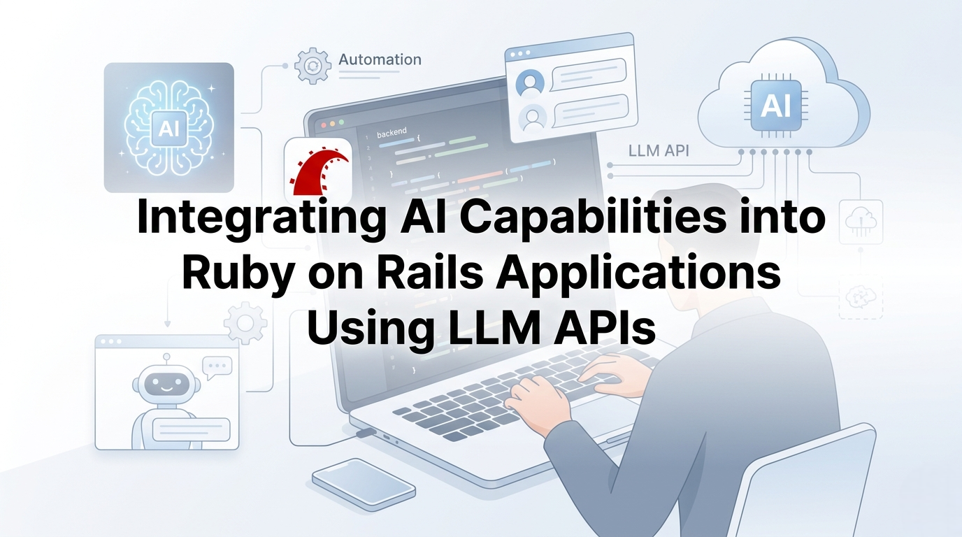 Integrating AI Capabilities into Ruby on Rails Applications Using LLM APIs