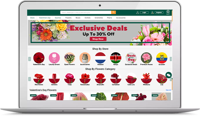 Device Image of Online Marketplace Solution For Flower & Gifts Delivery